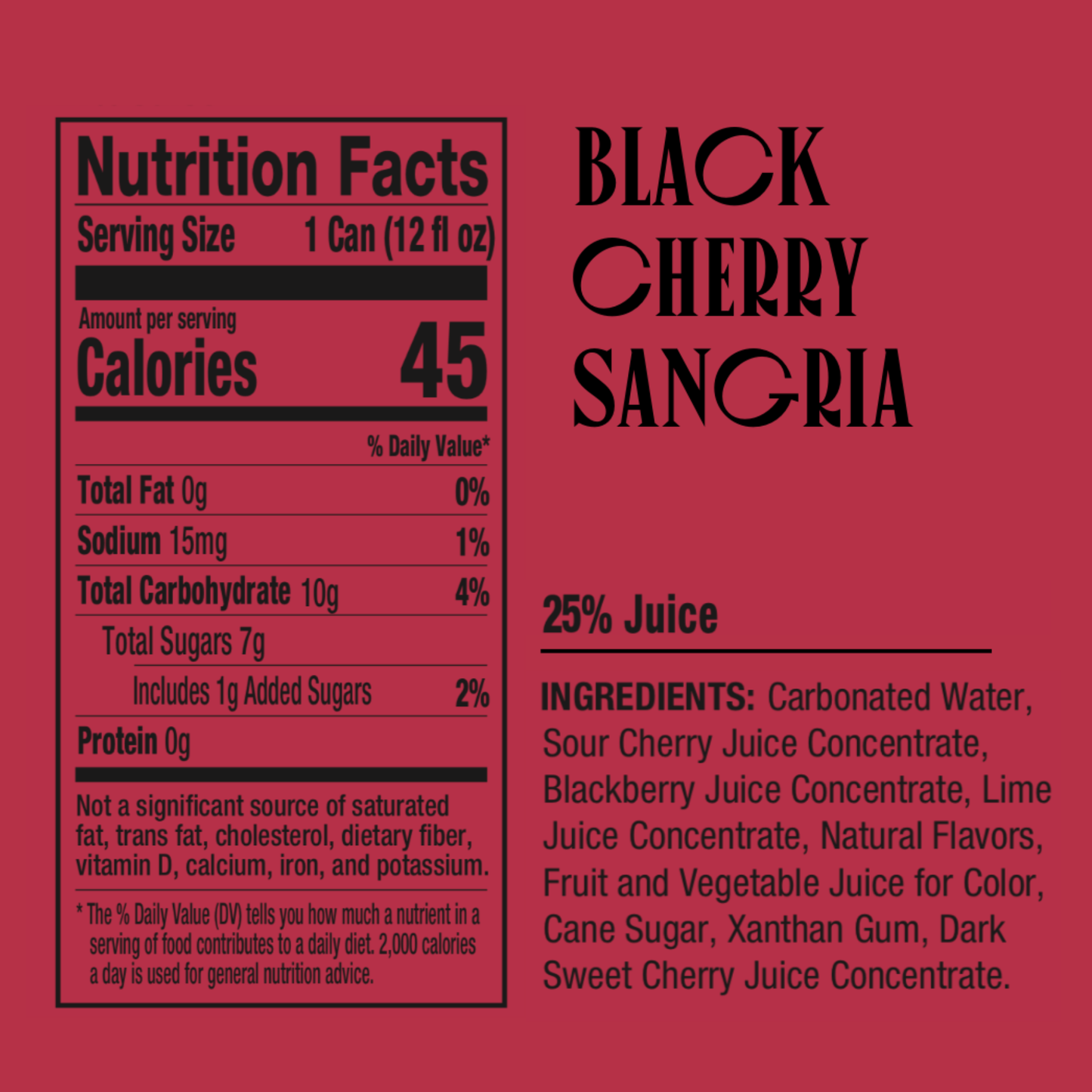 NOPE Beverages Black Cherry N/A Sangria 12oz Cans (24pk)