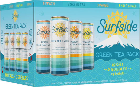Surfside Green Tea Variety Pack 12oz Cans (8pk)