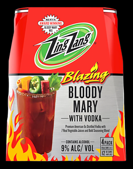 Zing Zang Blazing Bloody Mary Cocktails Can 12oz Cans (4pk)