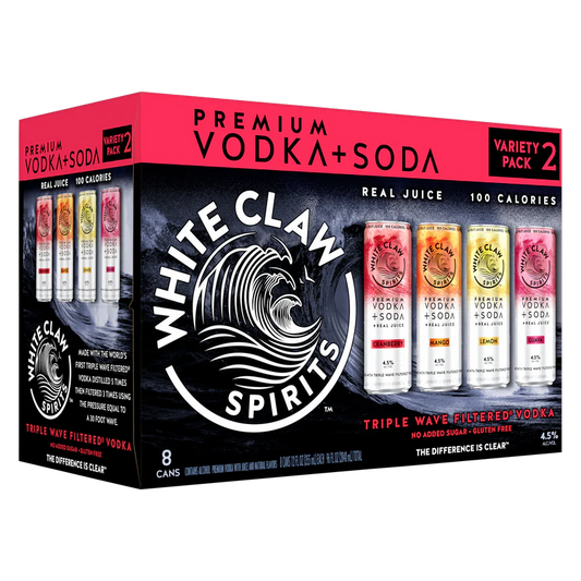 White Claw Vodka + Soda Variety Pack #2 12oz Cans (8pk)