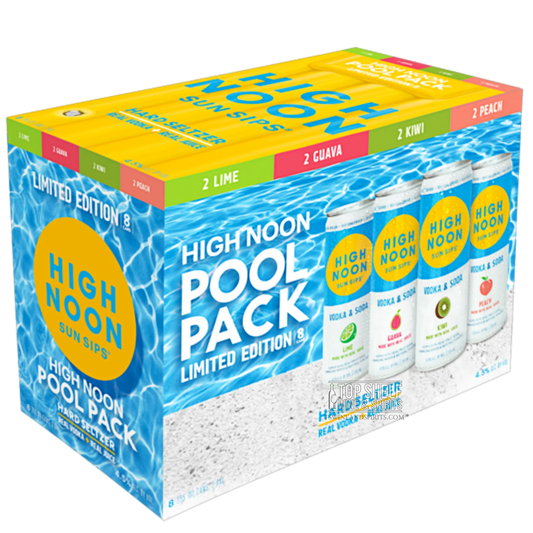High Noon Sun Sips Vodka Seltzer Pool Variety Pack 12oz Cans (8pk)