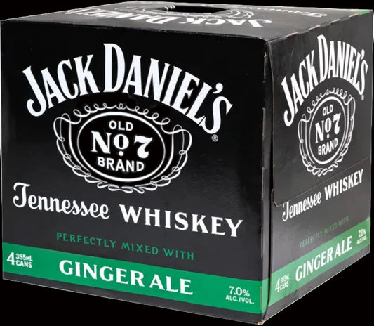 Jack Daniel's Ginger Ale Cans (4pk)