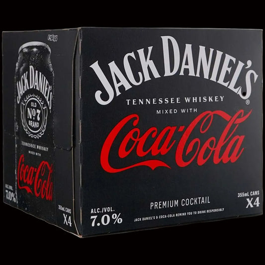 Jack Daniel's Coca-Cola Cans (4pk)