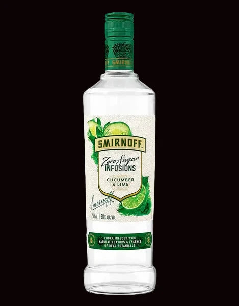 Smirnoff Zero Sugar Infusions Cucumber & Lime Vodka 750mL